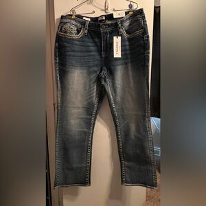 VIGOSS Women's Denim Jeans Size 20 Heritage Fit Slim Boot Cut